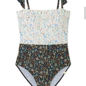 Rifle paper x Summer Salt Menagerie Ruffle Oasis One-Piece